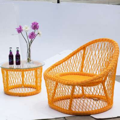 Outdoor garden furniture space saving folding aluminum chair