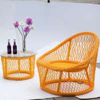 Outdoor garden furniture space saving folding aluminum chair