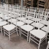 Wholesale wooden stackable white event chairs tiffany wedding chiavari chair for sale