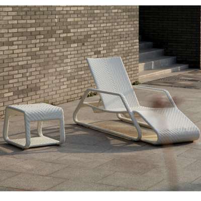 Swimming Pool Furniture New Design Outdoor Sunbed Garden Chaise Lounge Outdoor Used