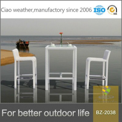 High quality outdoor bar furniture rattan bar stools