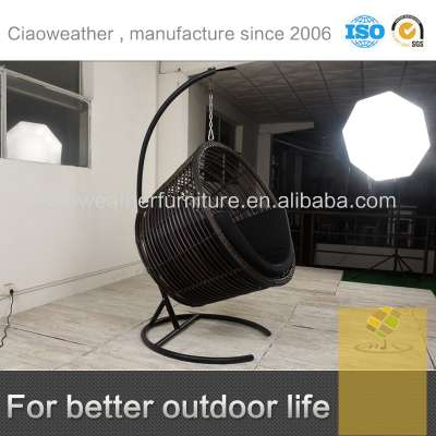 Fashion garden cheap outdoor patio rattan hanging egg swing chair