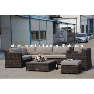 garden rattan sofa/indoor rattan furniture