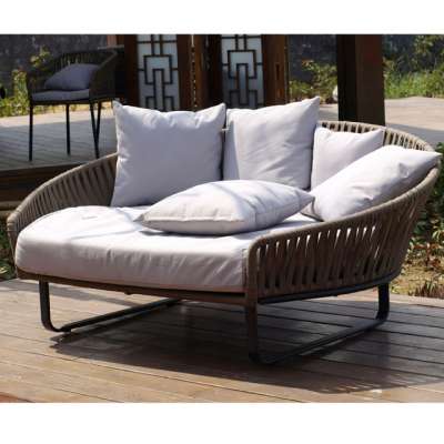 Rattan garden outdoor furniture wicker canopy outdoor daybed