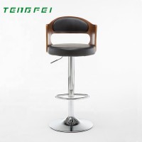 Free samle metal leg wood top bar chair modern bar stool high chair bar stools wholesale