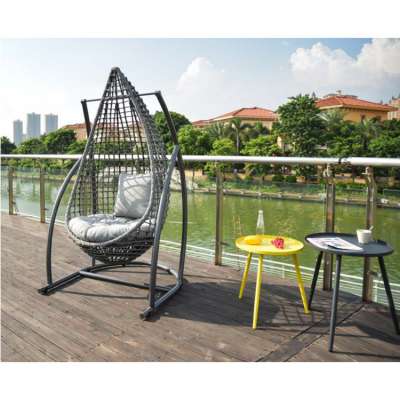 Outdoor or indoor rattan bird's nest swing chair waterproof fabric