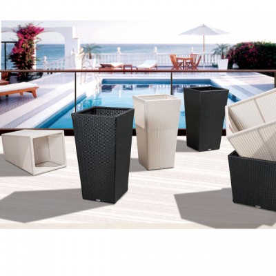 outdoor garden furniture rattan flower pot